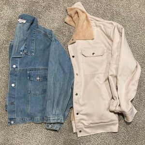 Women’s Oversized Jackets (Denim and Sherpa)